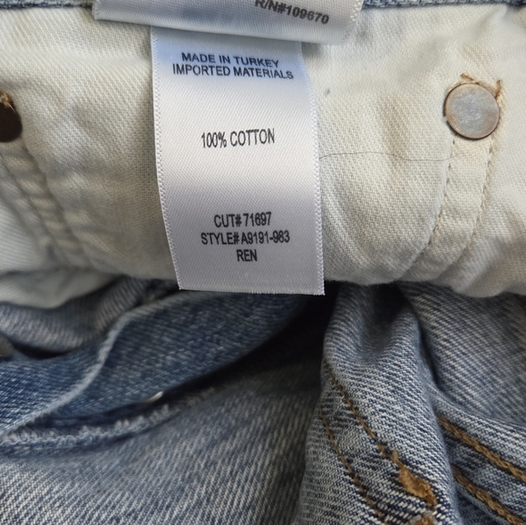 Agolde Ren Wide Leg Jeans in Disclosure Light Wash Relaxed Size 29 - Picture 8 of 10